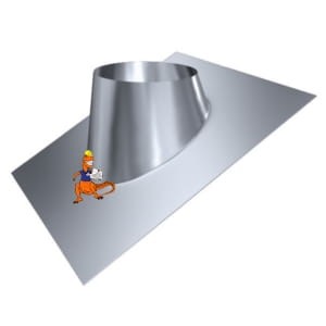 PRZEPUST DACHOWY DDT 30 20-35 STOPNI FI350 DO SYSTEMÓW DWUŚCIENNYCH MK ŻARY