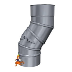 KOLANO SKRĘTNE Z REWIZJĄ ŁKR 90 STOPNI KWASOODPORNE JEDNOŚCIENNE MKS PREMIUM FI113 MK ŻARY