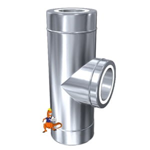 TRÓJNIK KWASOODPORNY ŻAROODPORNY IZOLOWANY 30MKDZ 90 STOPNI FI500 MK ŻARY