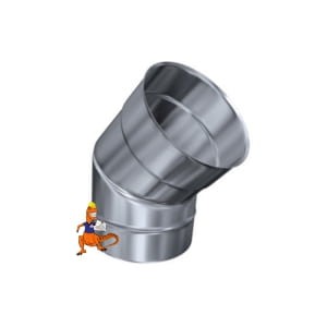 KOLANO SKRĘTNE SKI 45 STOPNI KWASOODPORNE JEDNOŚCIENNE MKS INVEST FI113 MK ŻARY