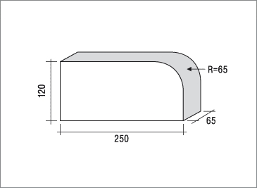 ksztaltka-klinkierowa-pelna-jednostronnie-zaokraglona-etna-ow1-lode-wymiary
