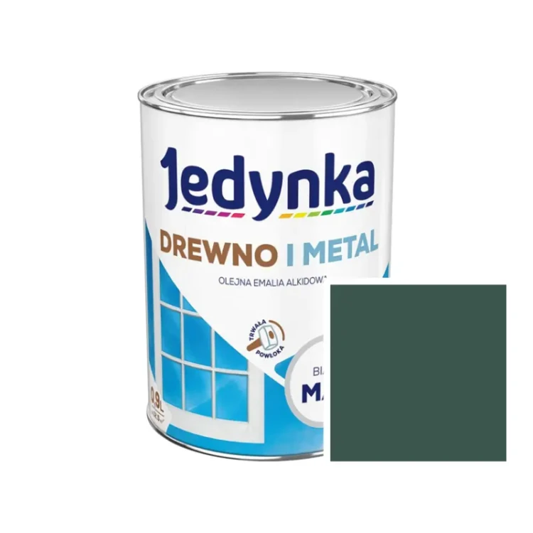 jedynka-drewno-i-metal-polysk-ciemny-zielony.webp