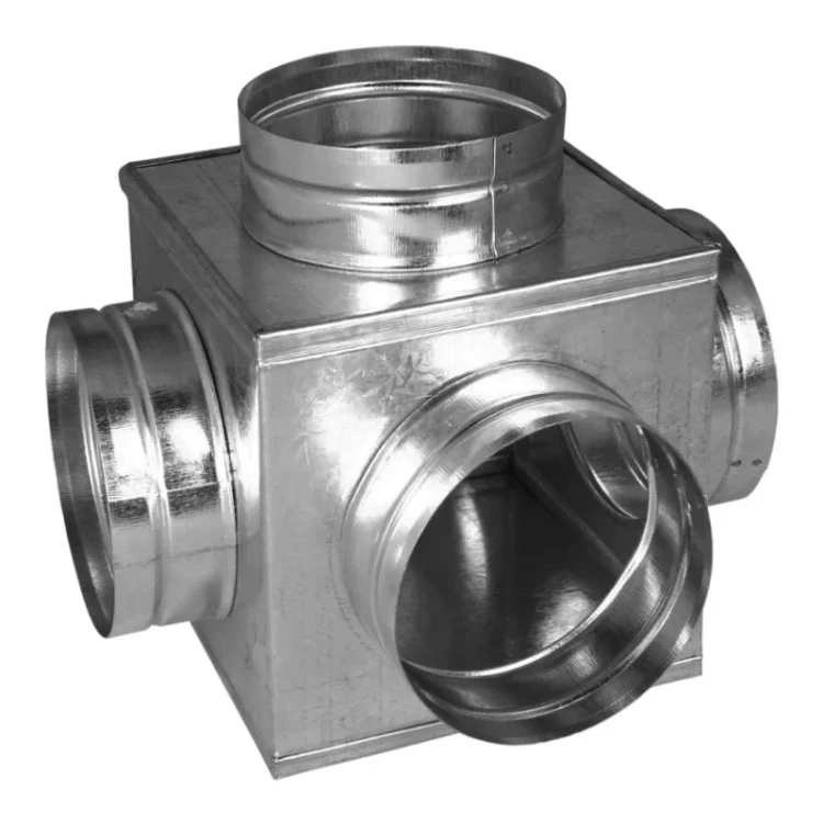 skrzynka-rozdzielcza-szescian-aluflex-termoflex-dystrybucja-powietrza-ocynk-fi160-4x125mm-parkanex.webp
