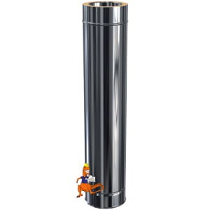 RURA RT KWASOODPORNA ŻAROODPORNA IZOLOWANA MKD PREMIUM 100CM FI400 MK ŻARY