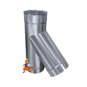 TRÓJNIK TR 45 STOPNI KWASOODPORNY JEDNOŚCIENNY MKS PREMIUM FI180 MK ŻARY