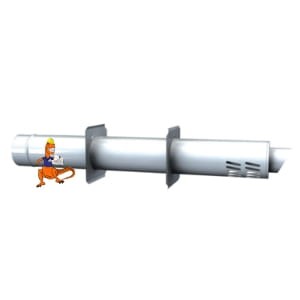 PAKIET POZIOMY KWASOODPORNY DWUŚCIENNY MKPS INV 80/125 MM DO PIECÓW KONDENSACYJNYCH MK ŻARY