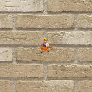  CEGŁA RĘCZNIE FORMOWANA WF CAPRICE BROMO – GRIJS WIT GESINTERD 210x100x50 MM