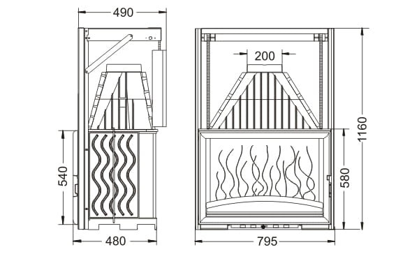 Wkład kominkowy INVICTA