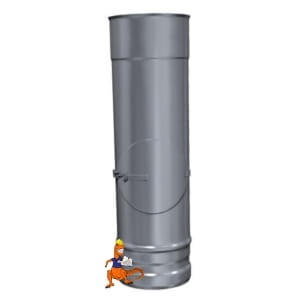 WYCZYSTKA KWASOODPORNA JEDNOŚCIENNA MKKS INV FI80 DO PIECÓW KONDENSACYJNYCH MK ŻARY