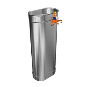 Rura kwasoodporna owalna Kominus