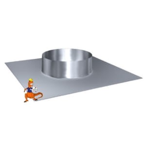 PRZEPUST DACHOWY DDT 0 0-5 STOPNI FI80 DO SYSTEMÓW DWUŚCIENNYCH MK ŻARY