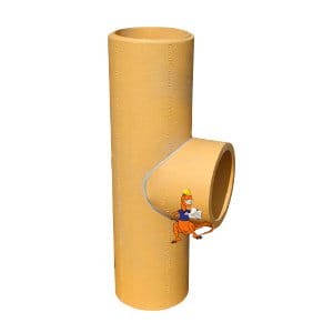 Trójnik 90 stopni Wolfshoher