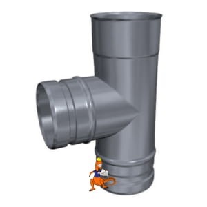 TRÓJNIK 87 STOPNI KWASOODPORNY JEDNOŚCIENNY MKKS INV FI80 DO PIECÓW KONDENSACYJNYCH MK ŻARY