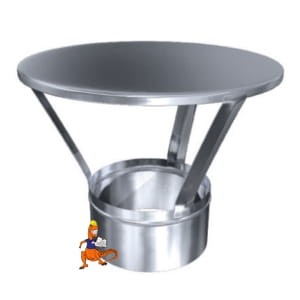 PARASOL RHT WM MONTOWANY W ZAKOŃCZENIE USTNIKOWE MAT FI250 DO SYSTEMÓW DWUŚCIENNYCH MK ŻARY