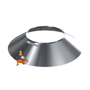 KOŁNIERZ PRZECIWDESZCZOWY RKT POD IZOLACJE FI250 DO SYSTEMÓW DWUŚCIENNYCH MK ŻARY