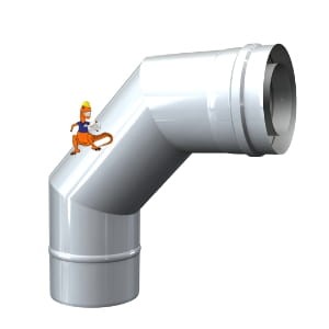 Kolano 93 stopni kwasoodporne dwuścienne MKPS MK Żary