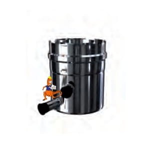 ODSKRAPLACZ KWASOODPORNY DWUŚCIENNY MKPS INV 80/125 MM DO PIECÓW KONDENSACYJNYCH MK ŻARY