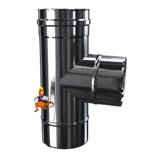 Trójnik 87 stopni kwasoodporny dwucienny MKPS MK Żary