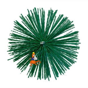 SZCZOTKA KOMINOWA Z TWORZYWA SZTUCZNEGO FI450