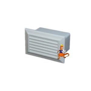 Kratka wentylacyjna z kanału prostokątnego