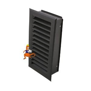 KRATKA WENTYLACYJNA KWASOODPORNA 120x240MM KOLOR GRAFITOWY PARKANEX