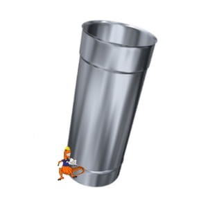 RURA KWASOODPORNA JEDNOŚCIENNA MKS STANDARD FI130 0,5M MK ŻARY