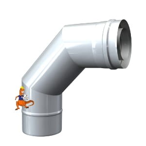 Kolano 90 stopni kwasoodporne dwuścienne MKPS MK Żary