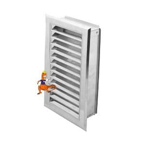 KRATKA WENTYLACYJNA KWASOODPORNA 120x240MM KOLOR INOX PARKANEX