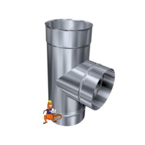 TRÓJNIK 90 STOPNI KWASOODPORNY JEDNOŚCIENNY MKS STANDARD FI160 MK ŻARY