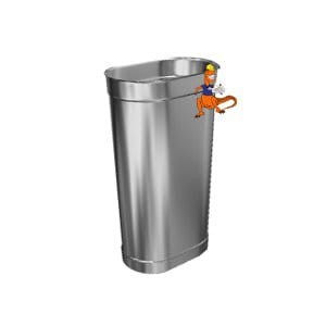 Rura kwasoodporna owalna Kominus