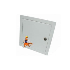 Drzwiczki metalowe z zamkiem